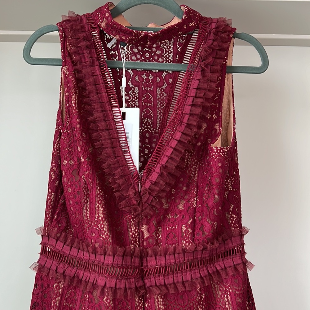 Endless Rose Lace Mock Neck Midi Dress - Picture 11 of 16